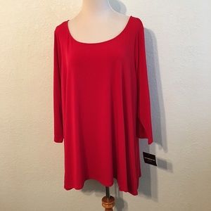 Liz Claiborne 3/4 Sleeve Tunic 2X